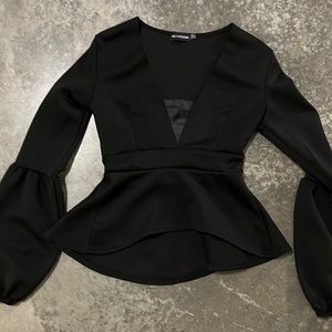 Black blouse size 4 never worn
